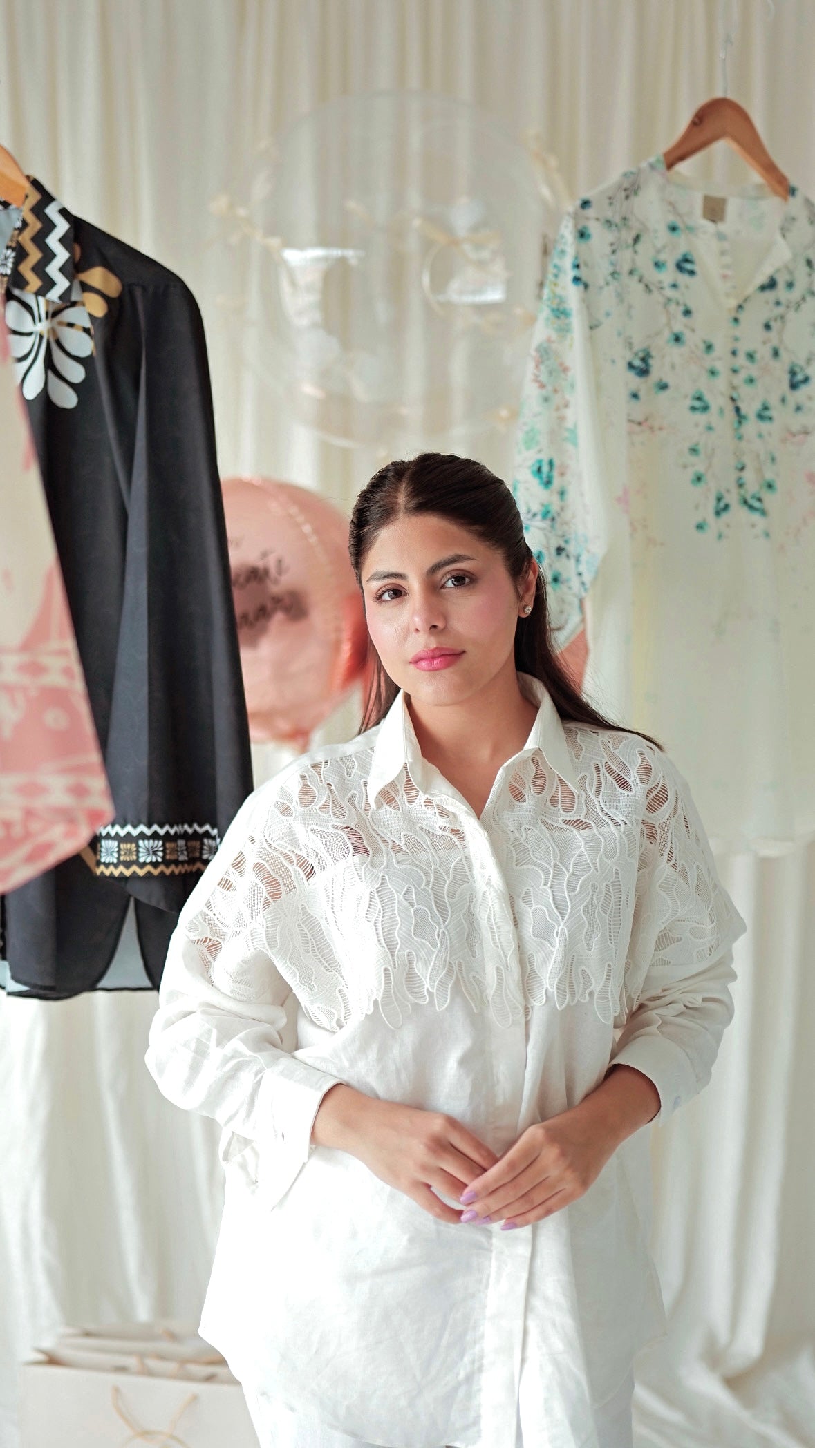 Monochrome Shirt-White